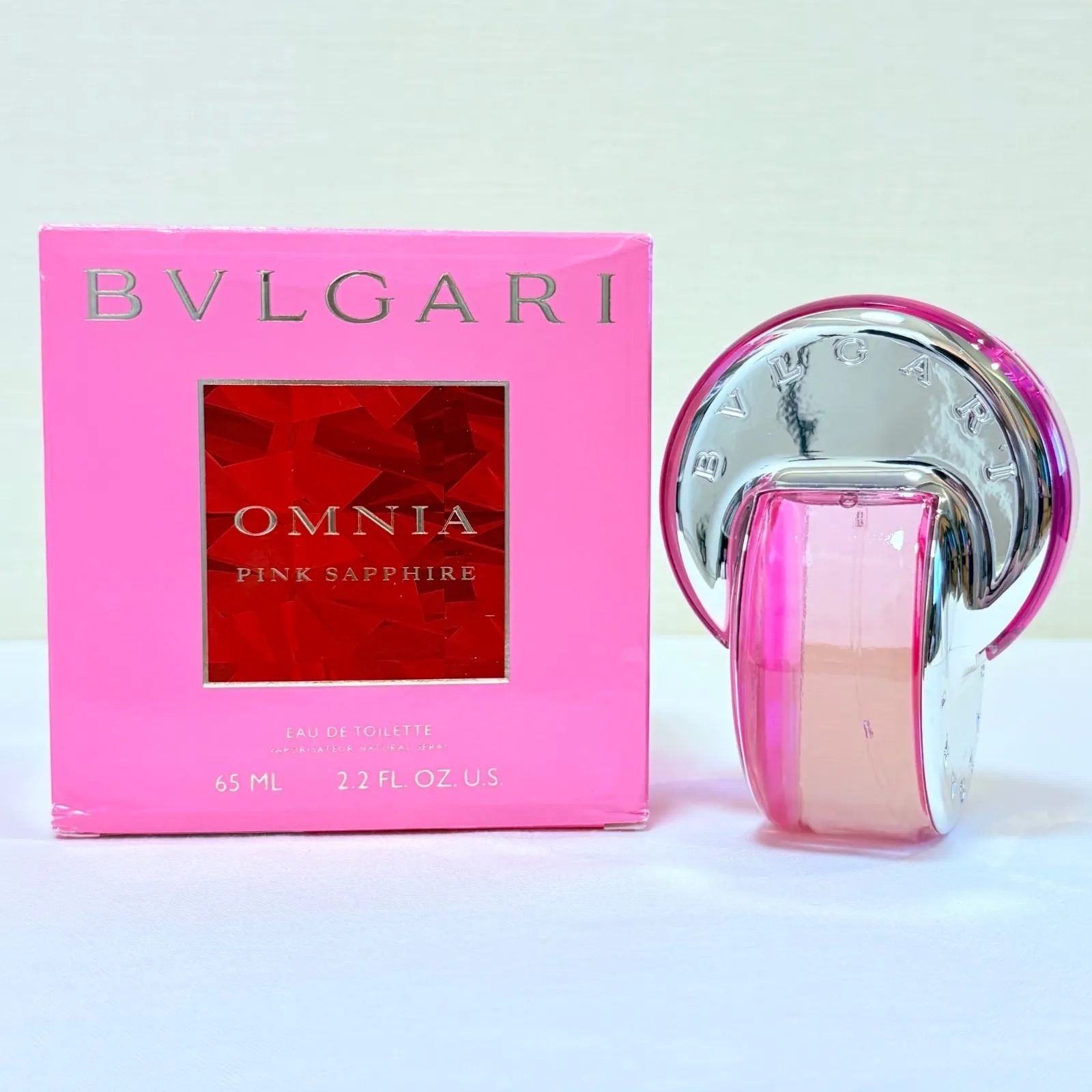 廃盤　新品未使用　BVLGARI OMNIA PINK SAPPHIRE eau de toilette ブルガリ　オムニア　ピンクサファイヤ　オードトワレ　香水　65ml