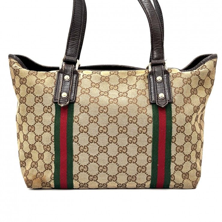 GUCCI（グッチ）GGキャンバス シェリーライン トートバッグ 