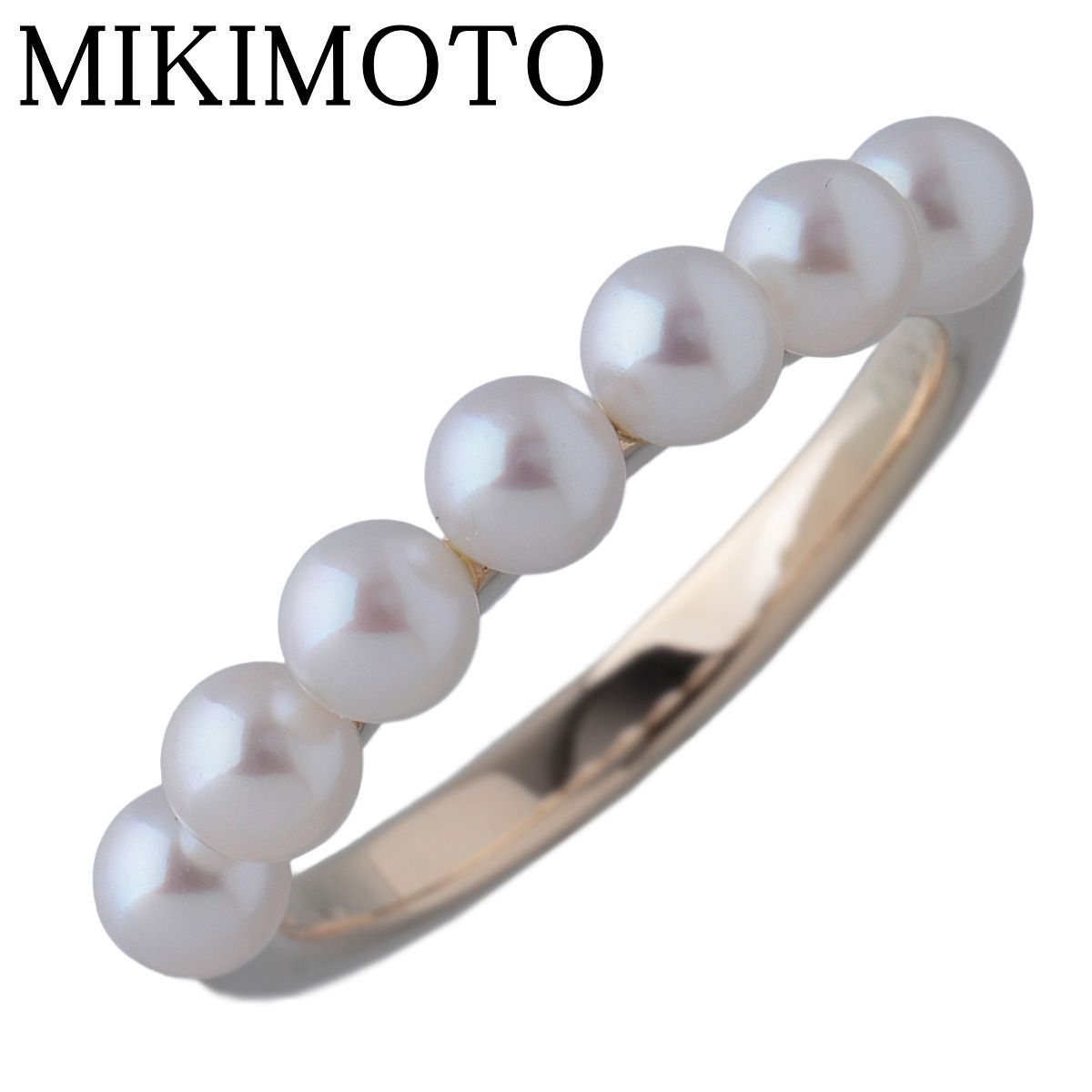 ミキモト パール リング ベビーパール3.6mm 11号 K18YG PR-1426K型 新品仕上げ済 MIKIMOTO【26356】