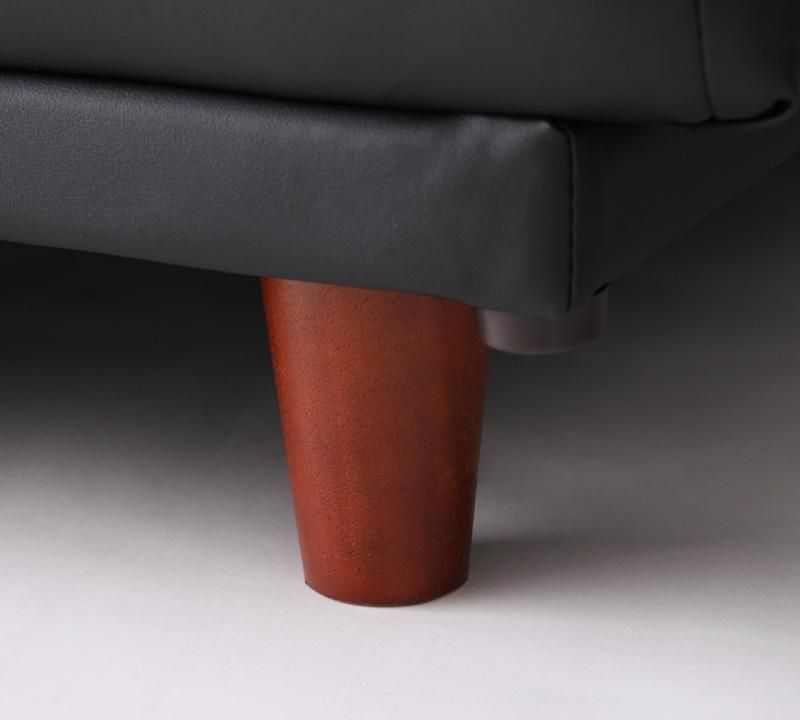 ♪ 3.5人掛 レザー調 ソファベッド ［幅190cm］　　　　ソファ ベッド 広い ワイド 簡易ベッド 来客用ベッド レザー １人暮らし ２人暮らし リビング