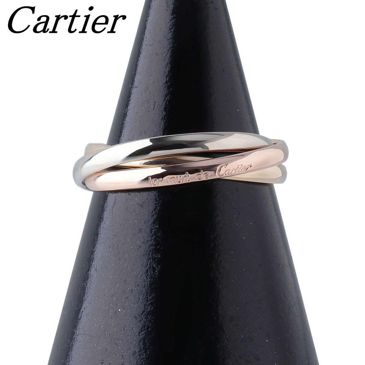 カルティエ　トリニティ　xs #51 カルティエ トリニティ リング XS #51 750PG/WG/YG スリーカラー 新品