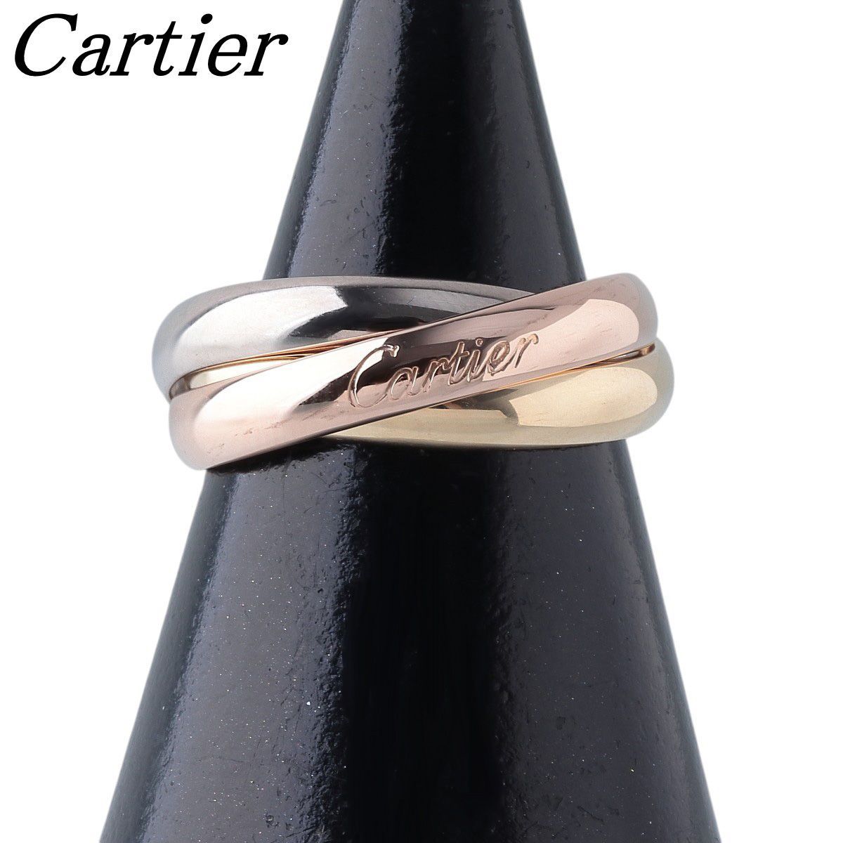 カルティエ トリニティ リング #54 幅3.3mm 750PG/WG/YG スリーカラー