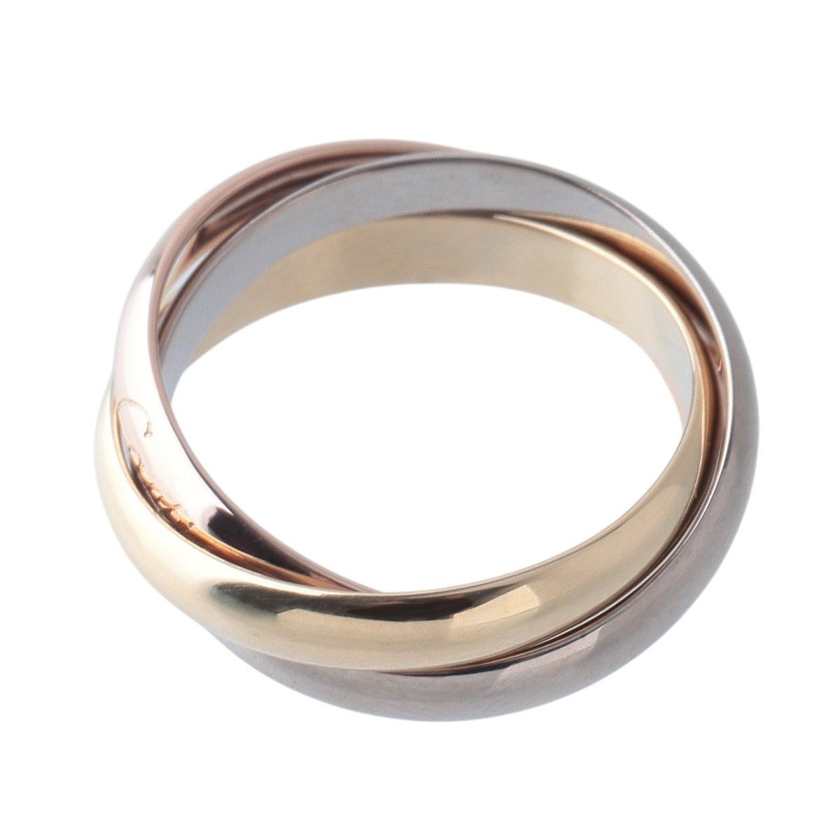 カルティエ トリニティ リング #54 幅3.3mm 750PG/WG/YG スリーカラー
