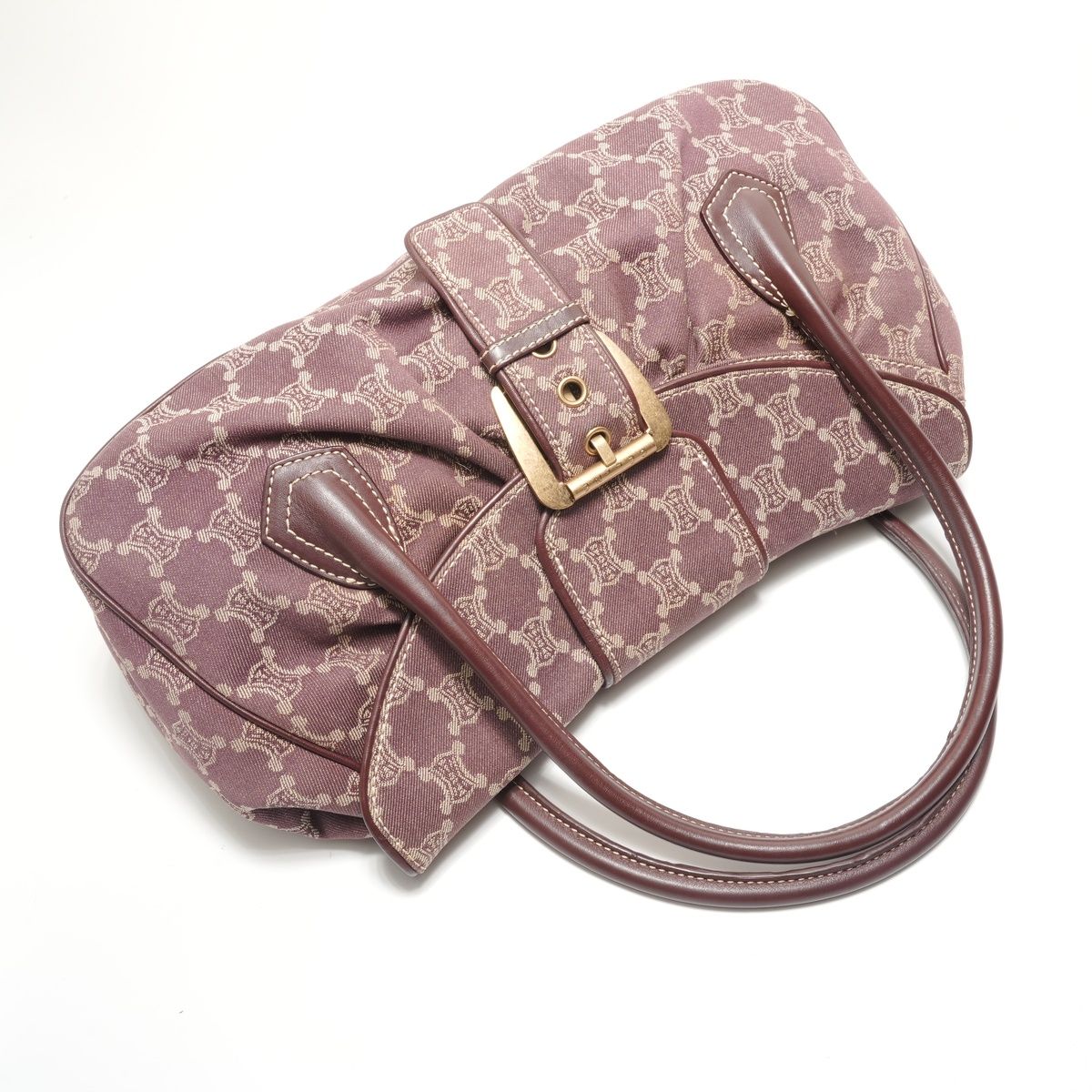 CELINE セリーヌ ショルダーバッグ マカダム ラージシューケット【中古 