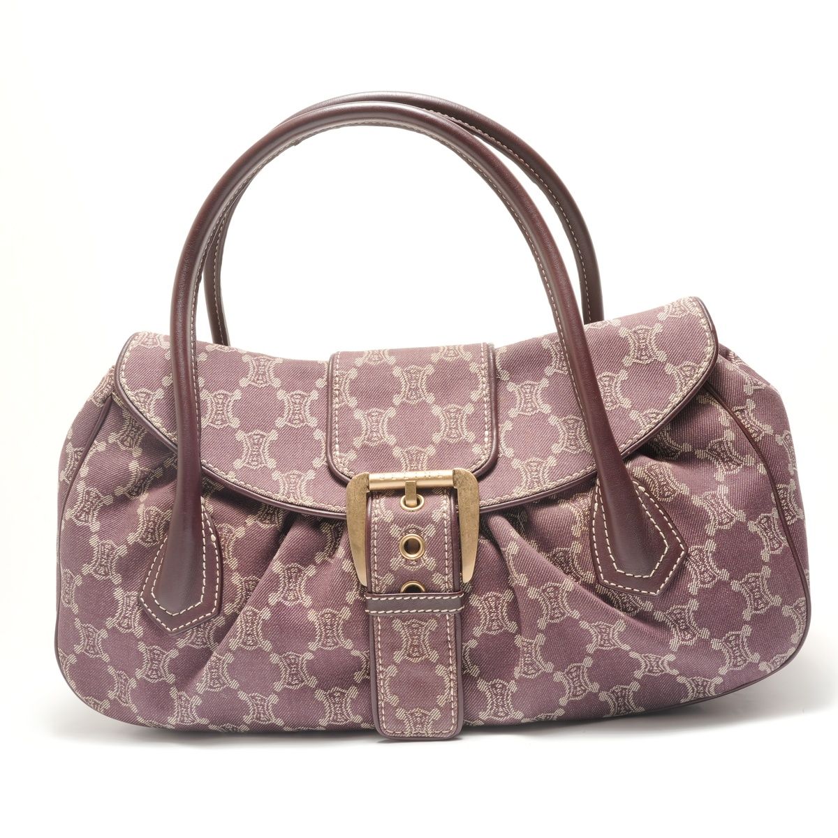 CELINE セリーヌ ショルダーバッグ マカダム ラージシューケット【中古 
