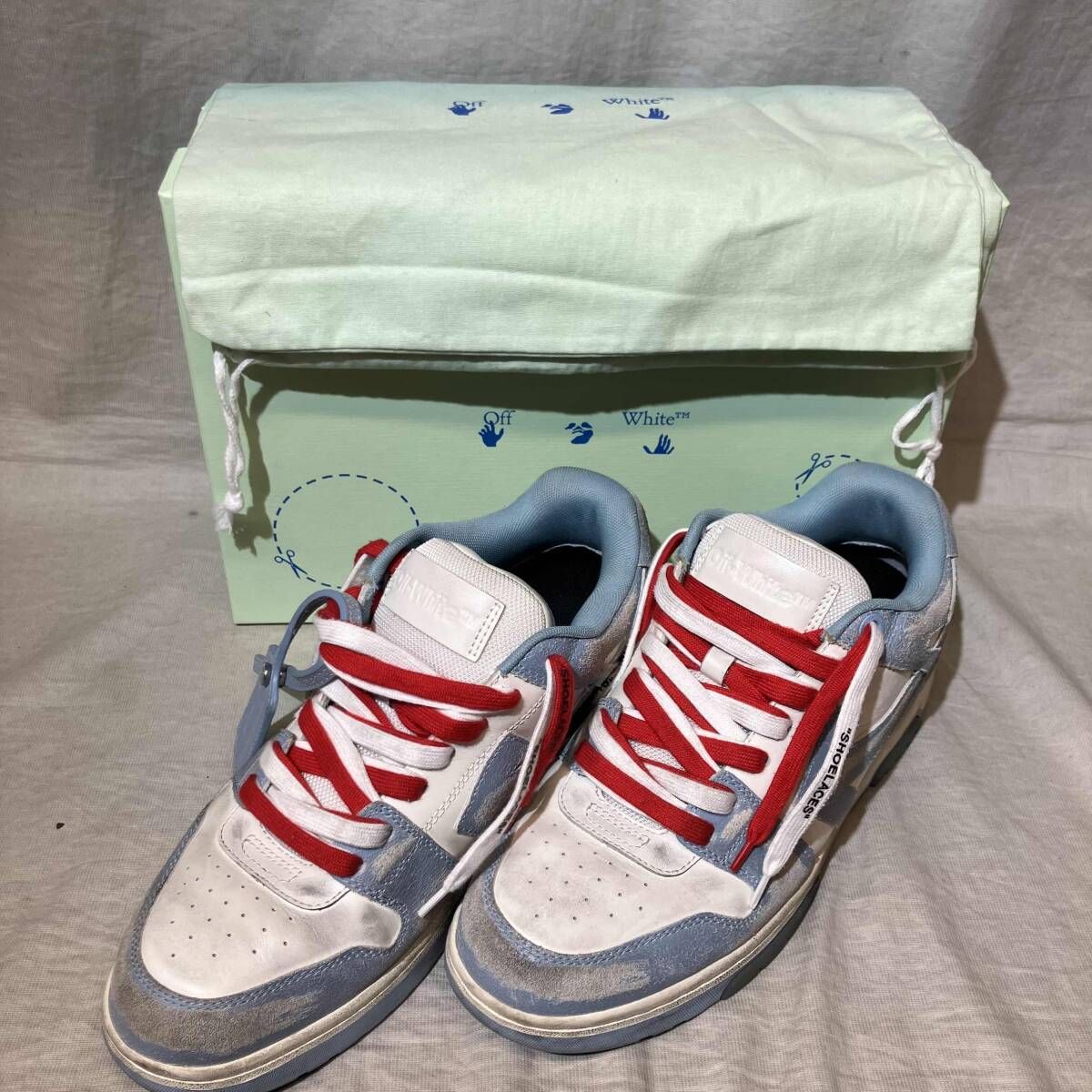 off white/OUT OFFICE vintage/サイズ27.5/ホワイト/ホフホワイト