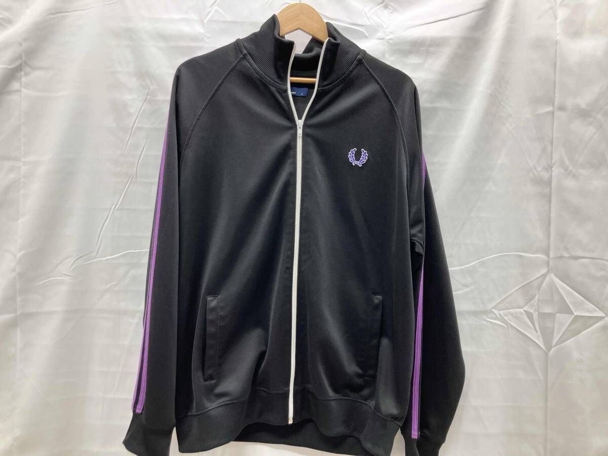 FRED PERRY フレッドペリー ジャージ J5327 Twin Tape Track Jacket 表記サイズL ブラック