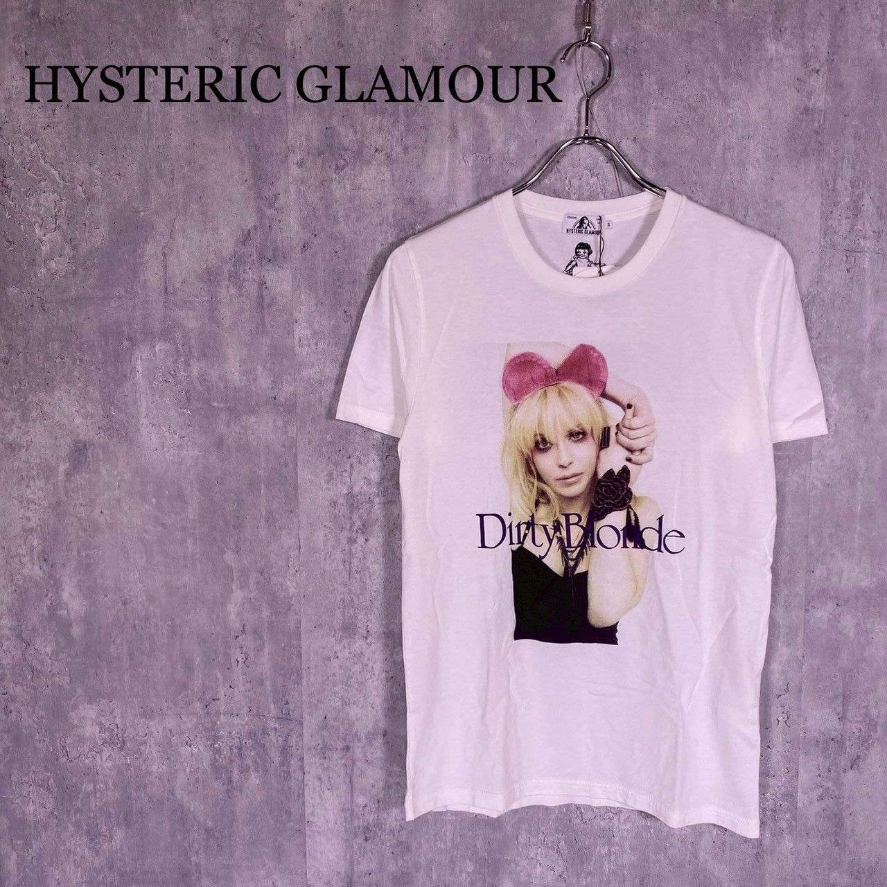 『HYSTERIC GLAMOUR』 ヒステリックグラマー (S) コートニーラブ ダーティーブランドTシャツ