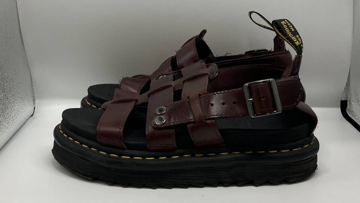 Dr.Martens ドクターマーチン SK 12U TERRY ブラウン サンダル ロゴ 表記サイズUK4 約22.5cm 中国製
