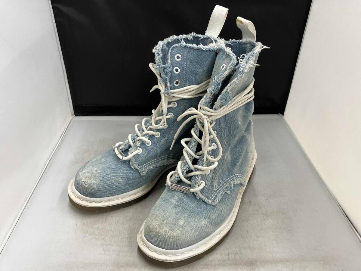 Dr.Martens ／ ドクターマーチン ／ Dr. Martens×OFF-WHITE ／ ブーツ ／ デニム生地 ／ 10ホール ／ 27.5cm(EU43) ／ ブルー