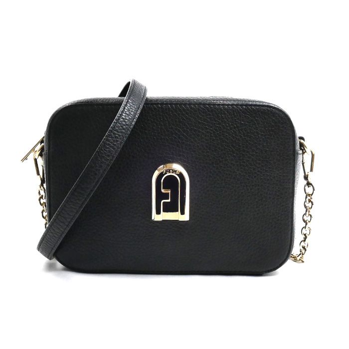 Furla フルラ カメラバッグ ショルダーバッグ ブラック BARXABR-HSF-O60 レディース 中古