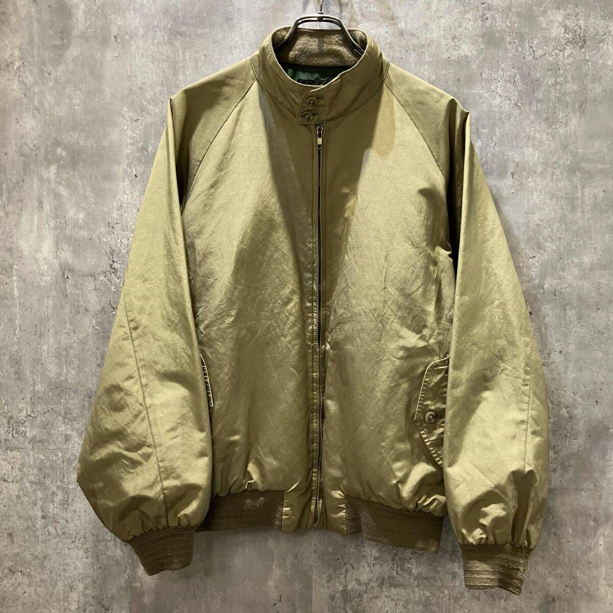 80s Eddie bauer ブルゾン スイングトップ size XL ベージュ エディーバウアー