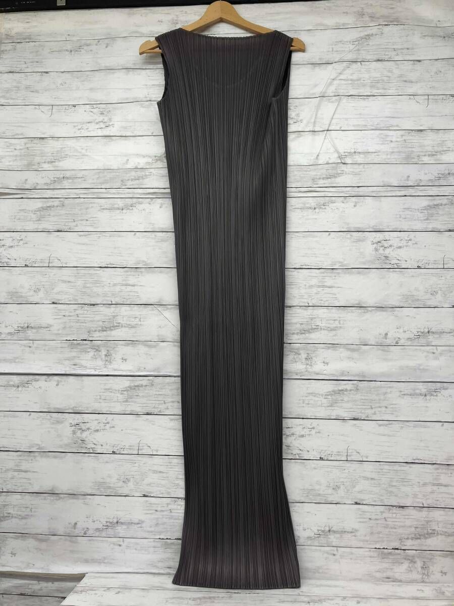 PLEATS PLEASE/ノースリーブワンピース／PP04-JH616／グレー／00AW／L