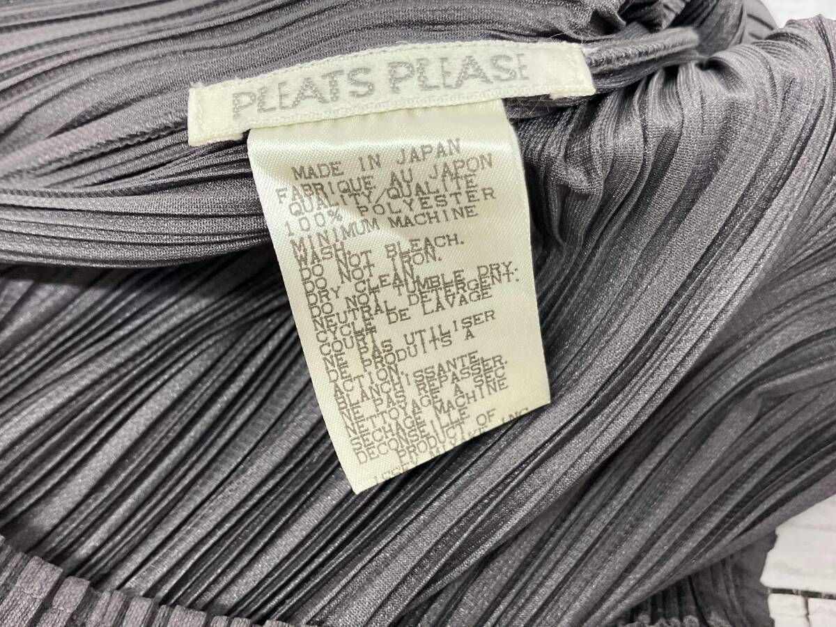 PLEATS PLEASE/ノースリーブワンピース／PP04-JH616／グレー／00AW／L