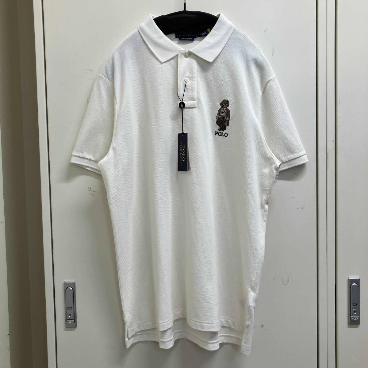 POLO RALPH LAUREN 半袖ポロシャツ カスタム スリム フィット POLO ベア ポロシャツ 0200040290 サイズL ホワイト ラルフローレン 11,415円