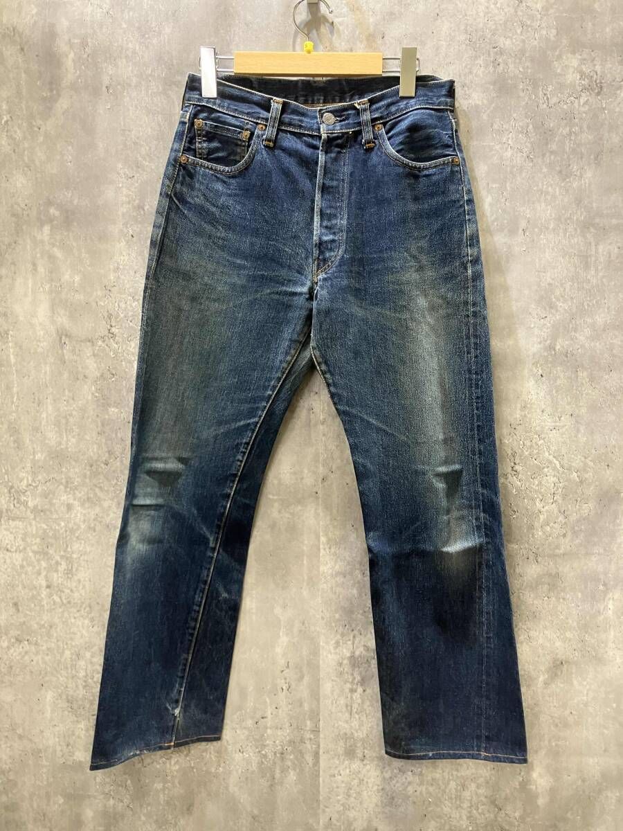 90s LEVI'S デニムパンツ 501 刻印555 BIG E size W30 ブルー リーバイス