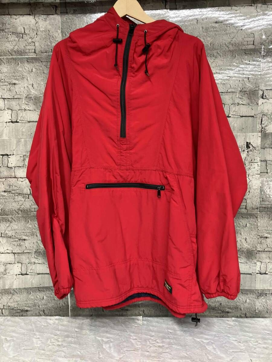 L.L BEAN 中綿アノラックパーカー レッド サイズXL