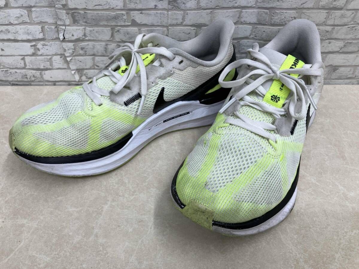 NIKEナイキ AIR ZOOM STRUCTURE エア ズーム ストラクチャー25 DJ7883-100 サイズ26cm ホワイト グリーン
