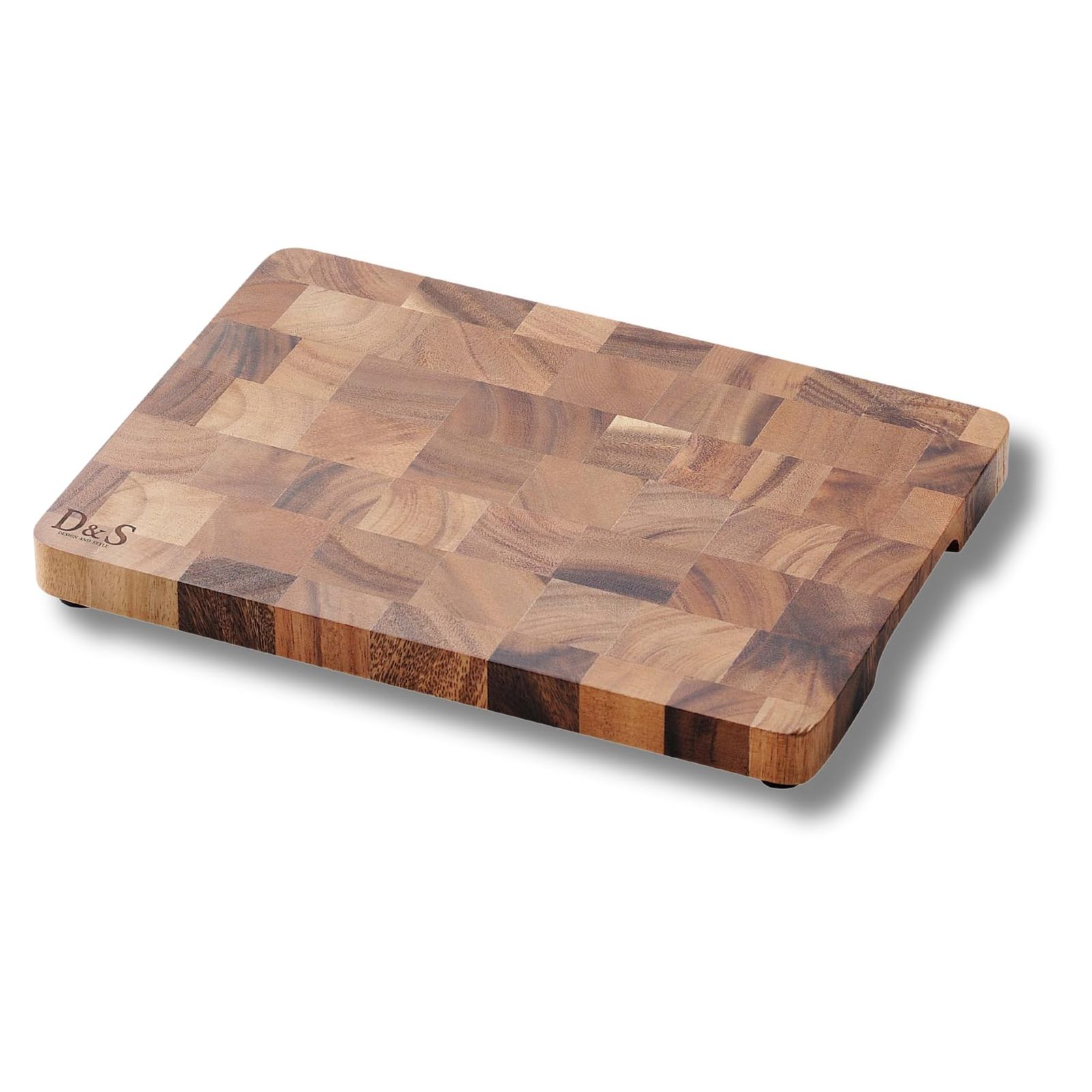 D&S エンドグレインカッティングボード L 39.8×24.7cm 木製まな板 天然木 北欧風 天然アカシア材のぬくもりあるデザイン 市松模様 L MP.1621-L送料無料 5b900b75