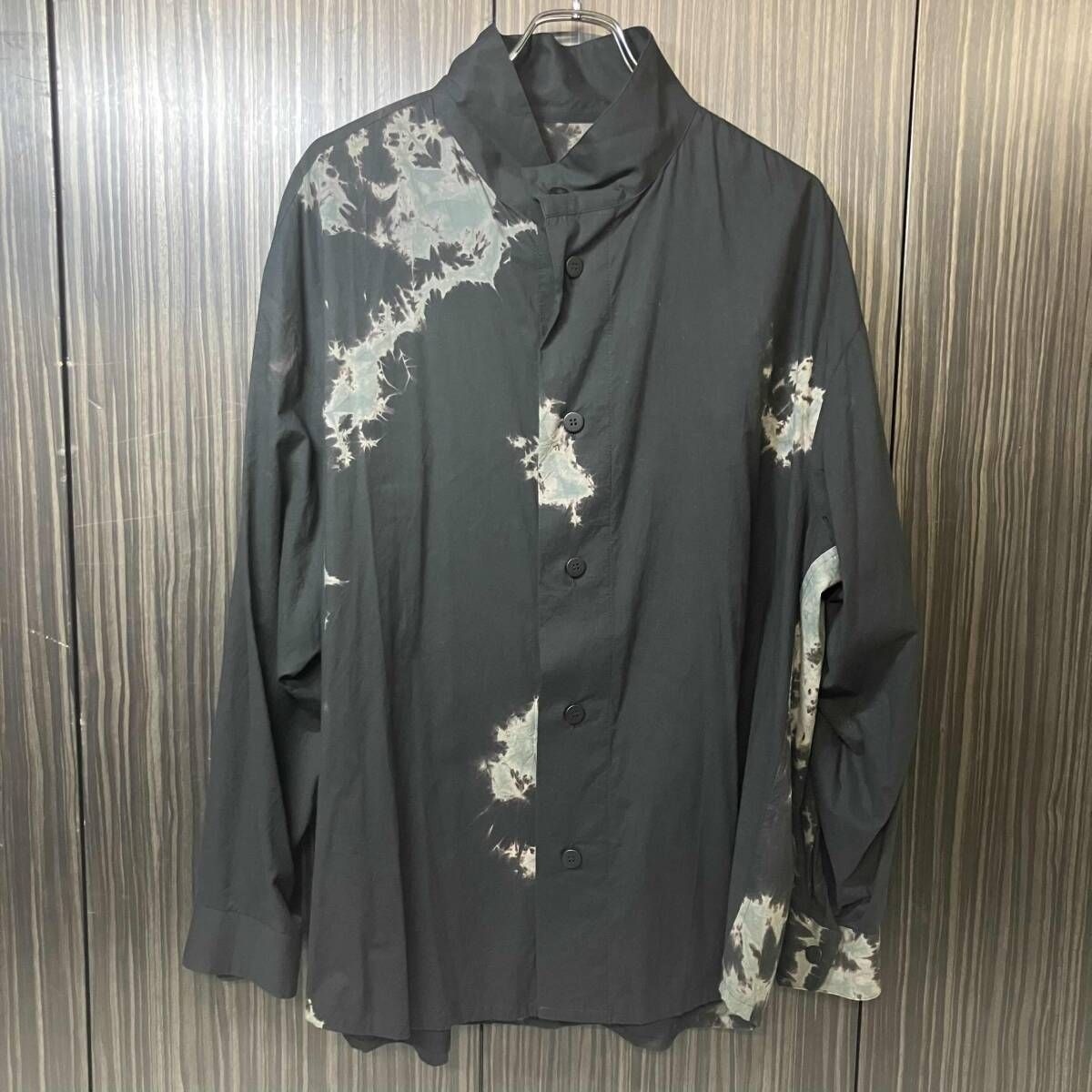 24aw IM MEN SPLASH SHIRT サイズ2 ブラック系 アイムメン イッセイミヤケ LA43FJ136
