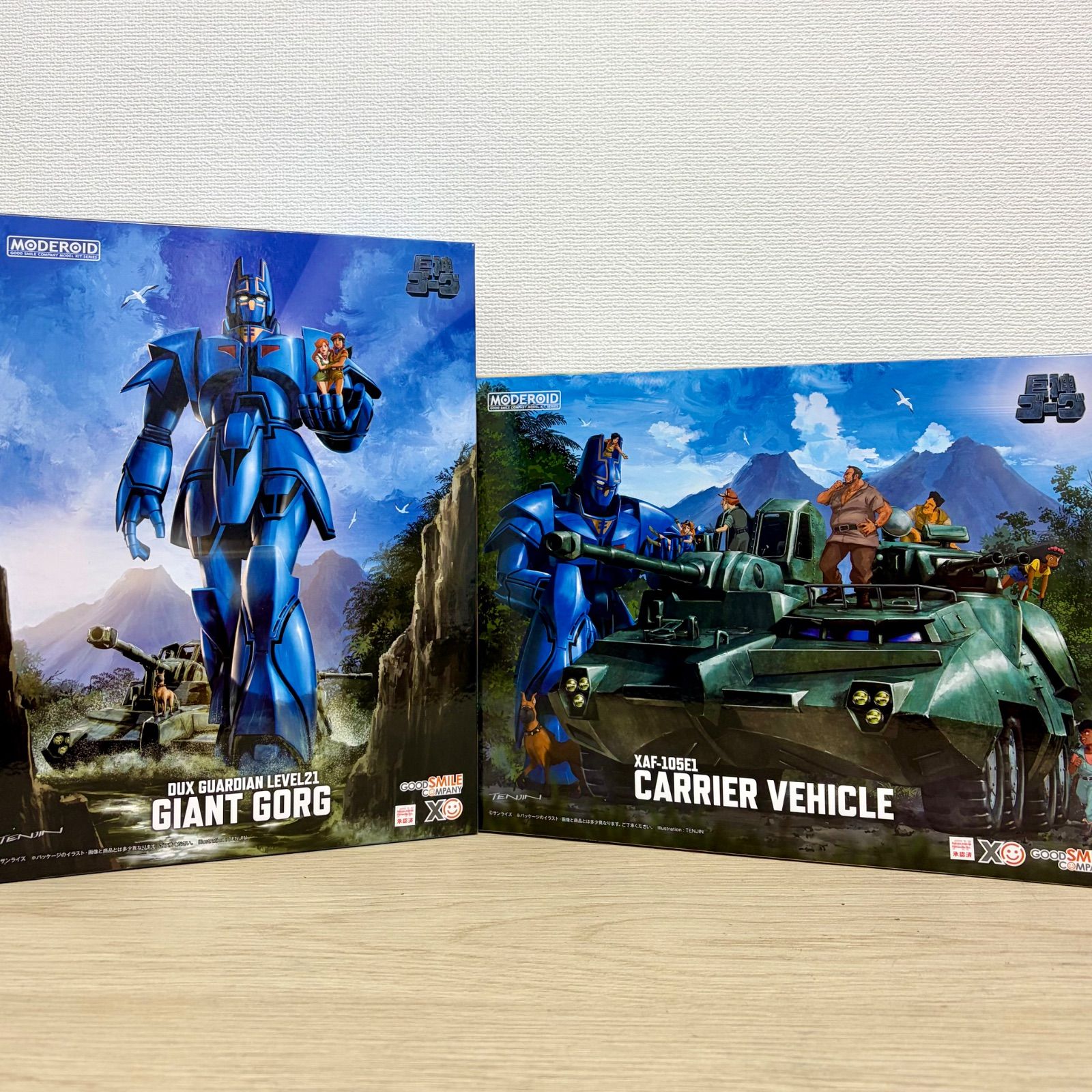 신품 미개봉 굿스마일 컴퍼니 [GOOD SMILE COMPANY] 모더로이드 교진 고그 & 캐리어 비글 세트 프라모델 자이언트 고그: 고그 & 캐리어 비글 세트 모델 키트