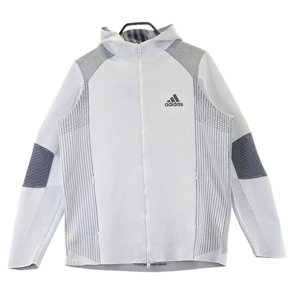 サイズ：O ADIDAS GOLF アディダスゴルフ ニットパーカー ジャケット ホワイト系 [240101690296] ゴルフウェア メンズ ストスト
