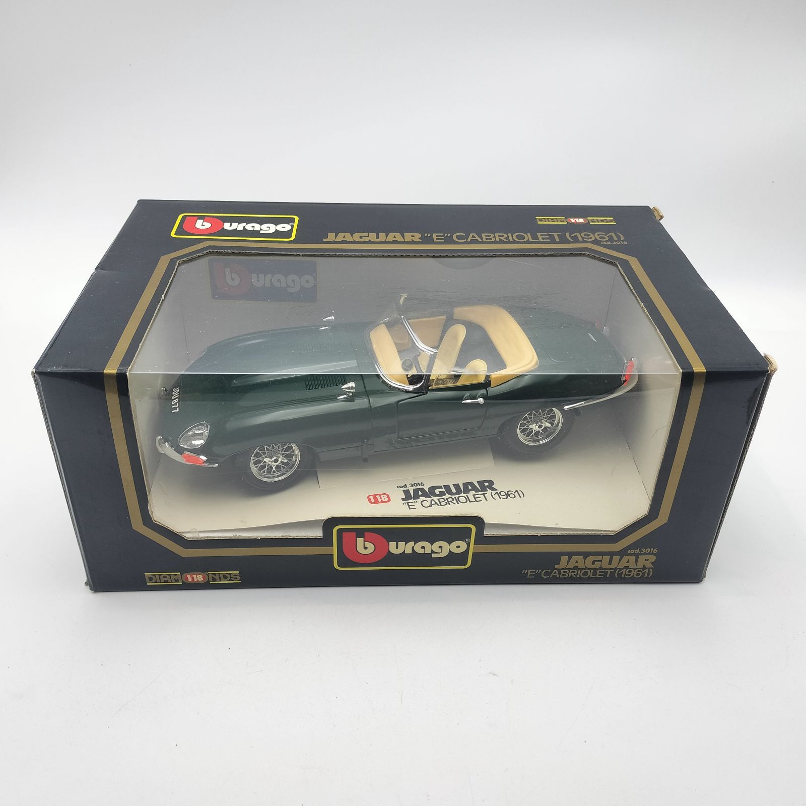 Bburago】ブラーゴ 1/18 ジャガー Eタイプ カブリオレ 1961 グリーン