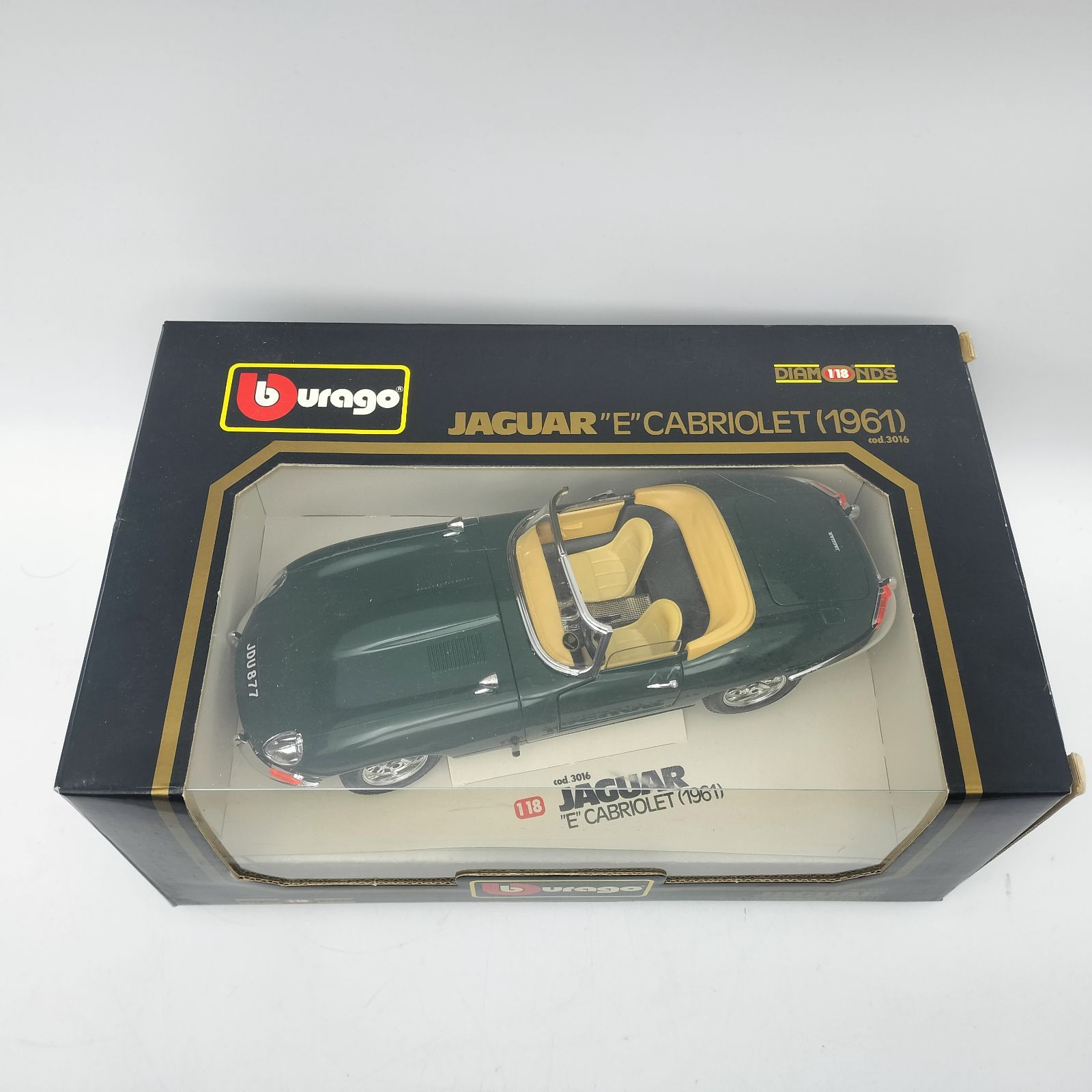 Bburago】ブラーゴ 1/18 ジャガー Eタイプ カブリオレ 1961 グリーン