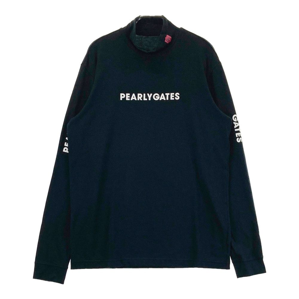 サイズ：6 PEARLY GATES パーリーゲイツ 長袖ハイネックTシャツ ブラック系 [240101697695] ゴルフウェア メンズ ストスト