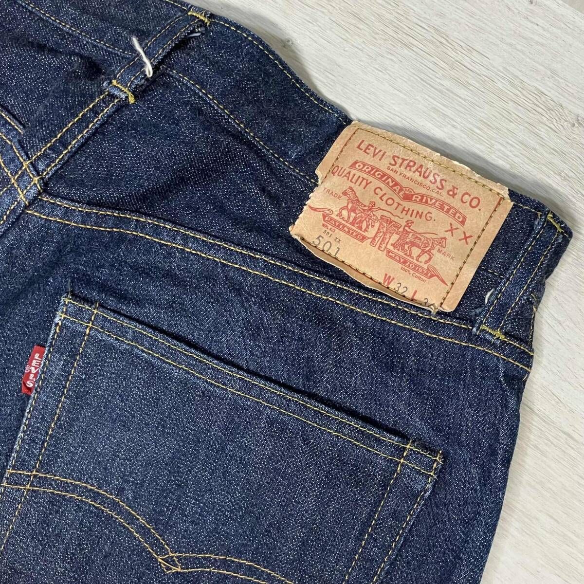 Levi's 501XX W32 BIGE 赤耳 66501 日本製 復刻 ジーンズ デニム