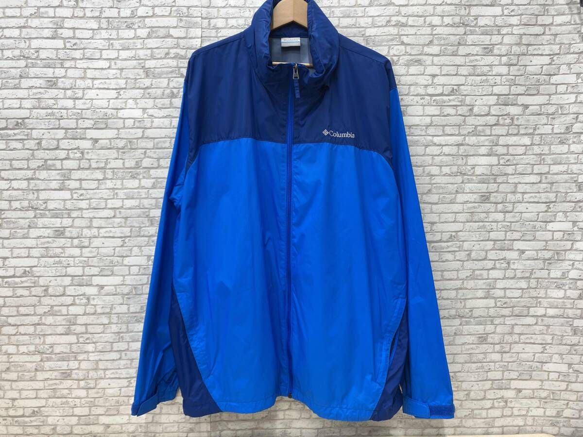 Columbia コロンビア GLENNAKER LAKE RAIN JACKET メンズソフトシェルパーカー RM2015 1442361 サイズXL ブルー