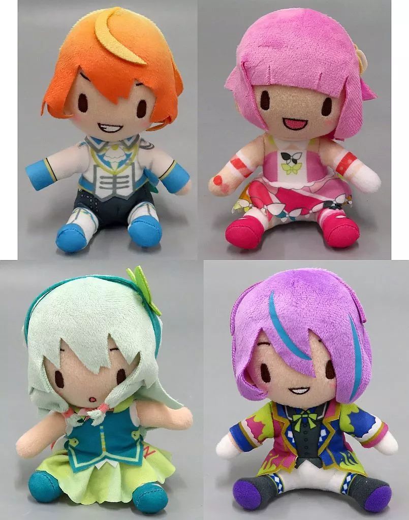 【中古】ぬいぐるみ 全4種セット ふわぷち ミニぬいぐるみ“ワンダーランズ×ショウタイム”(EX) 「プロジェクトセカイ カラフルステージ! feat.初音ミク」