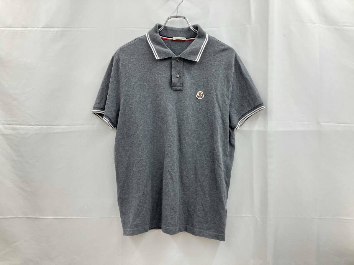 MONCLER モンクレール ポロシャツ コットン100% XL グレー 通年