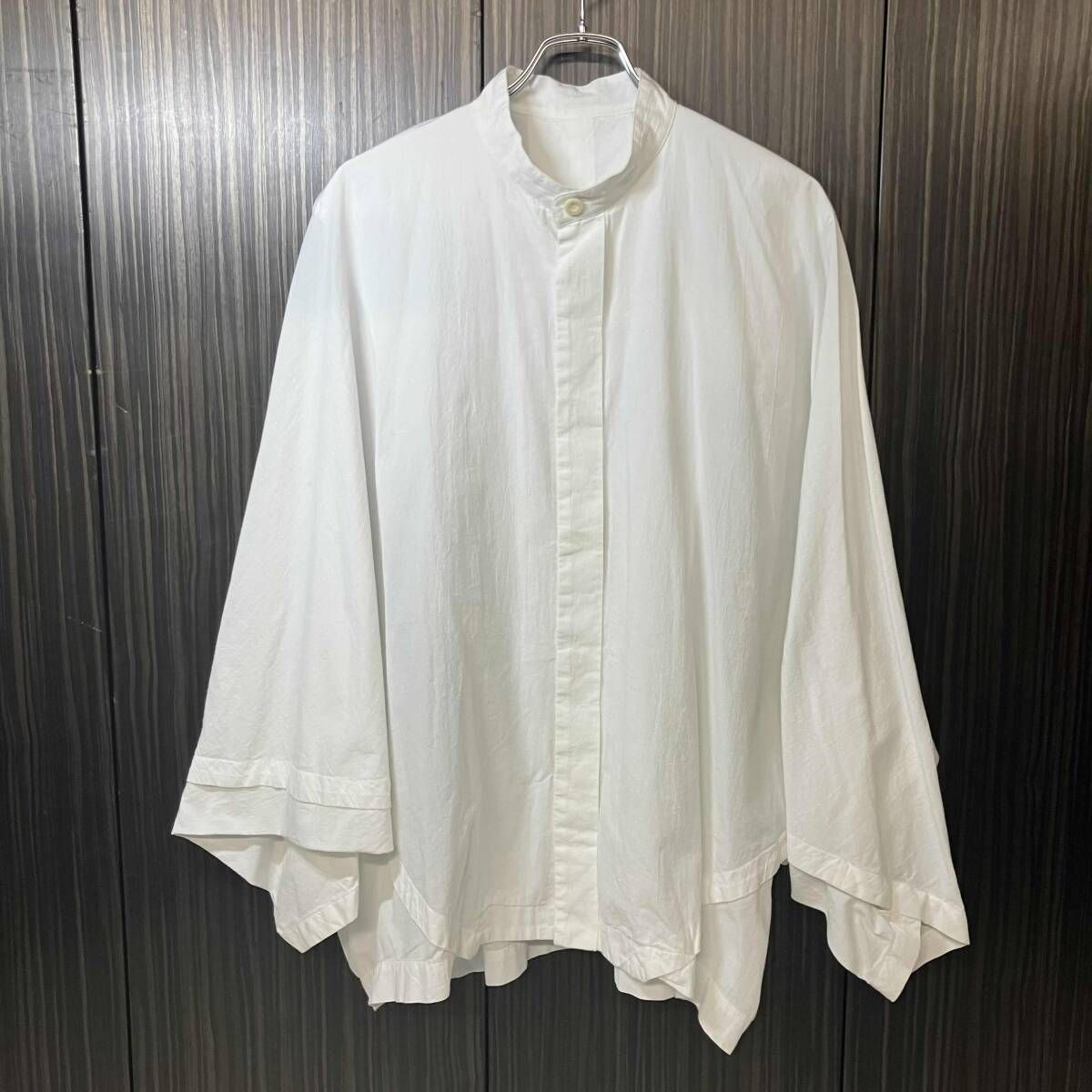 I'M MEN ISSEY MIYAKE 長袖シャツ WHITE SHIRT サイズ2 ホワイト LA53FJ058 アイムメンイッセイミヤケ