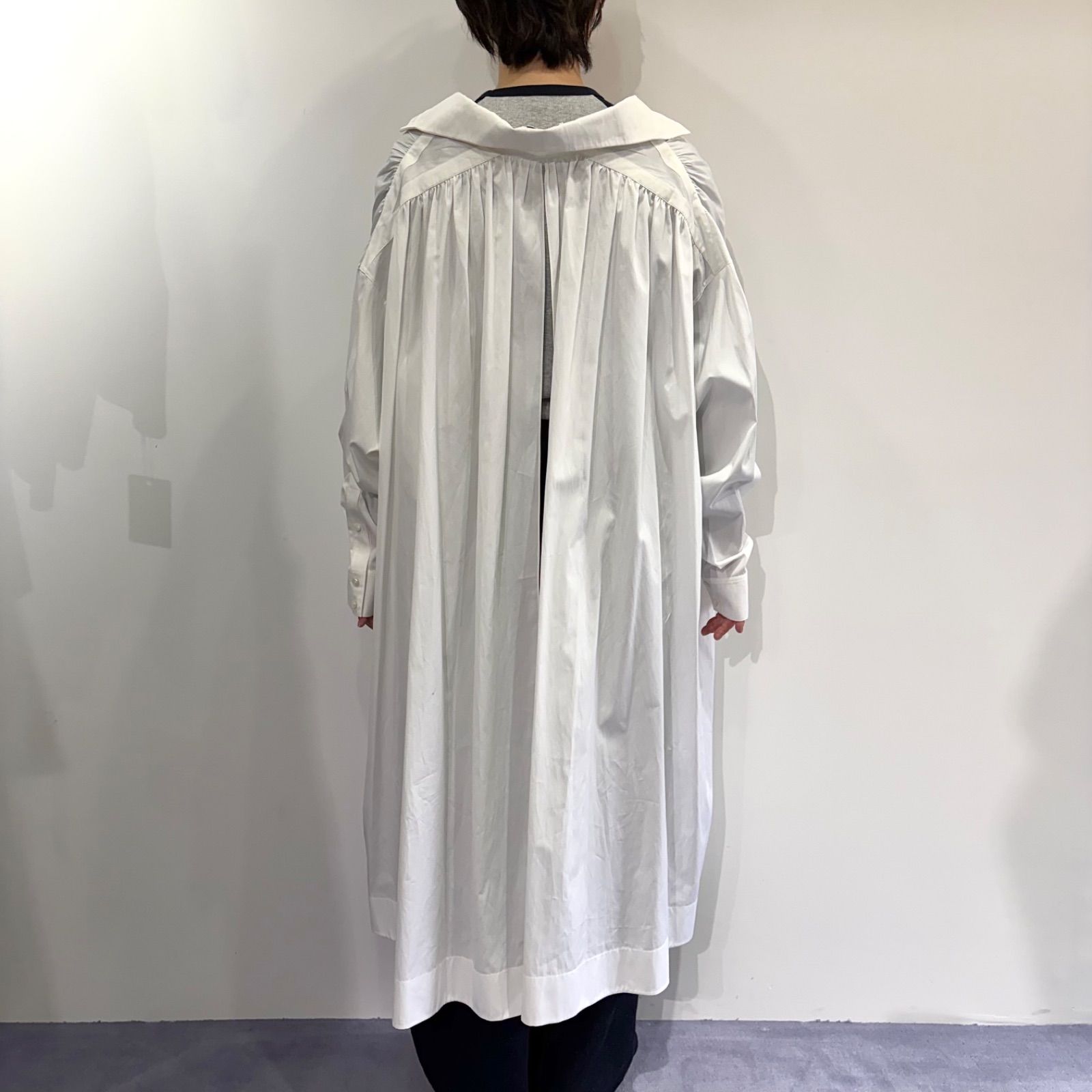 春夏】【美品】ALAIA シャツ ワンピース ホワイト シャツ アライア 