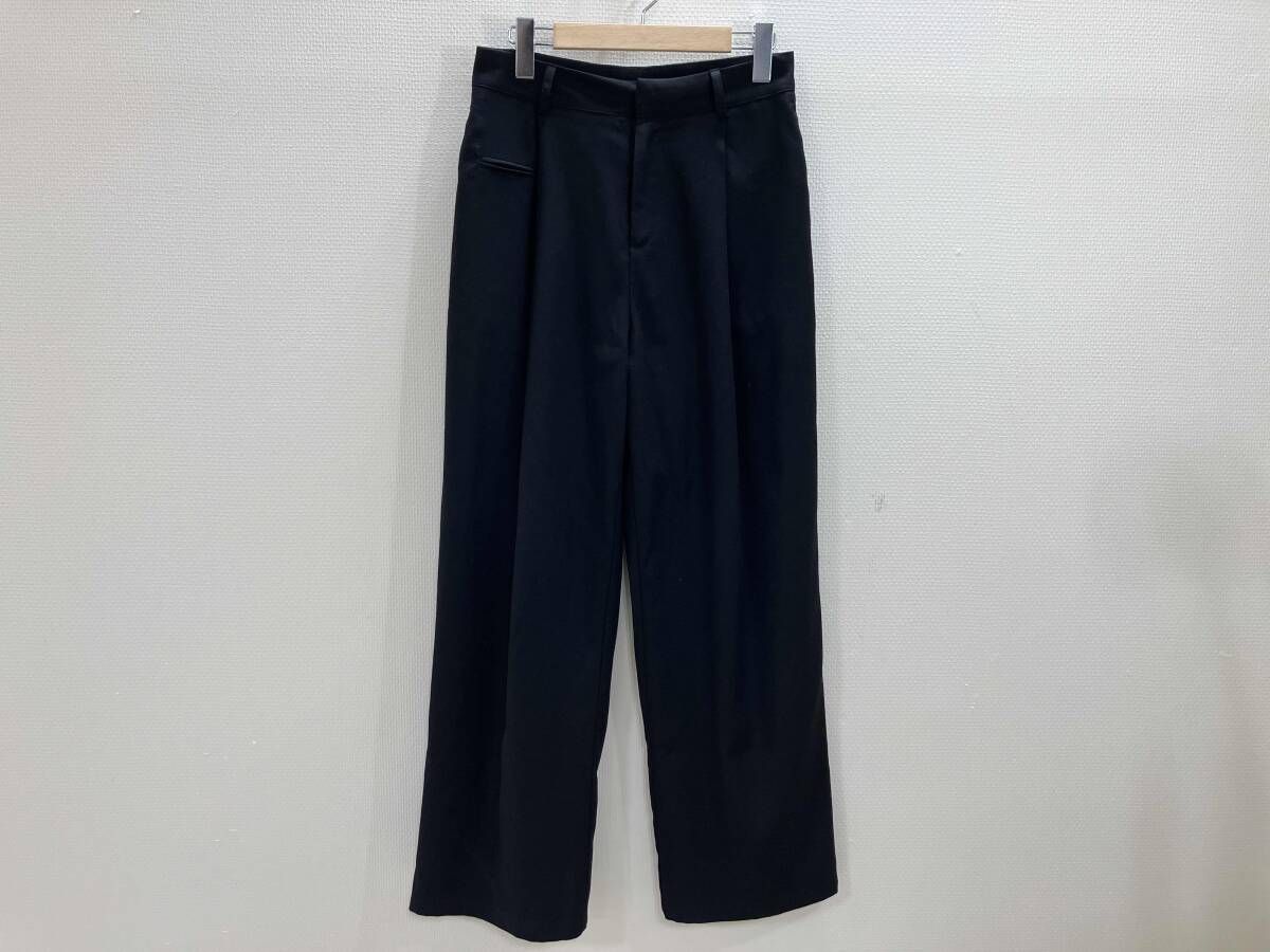 ARULLE ワイドパンツ ワンタックワイドパンツ ワイドパンツ 黒 1 春秋
