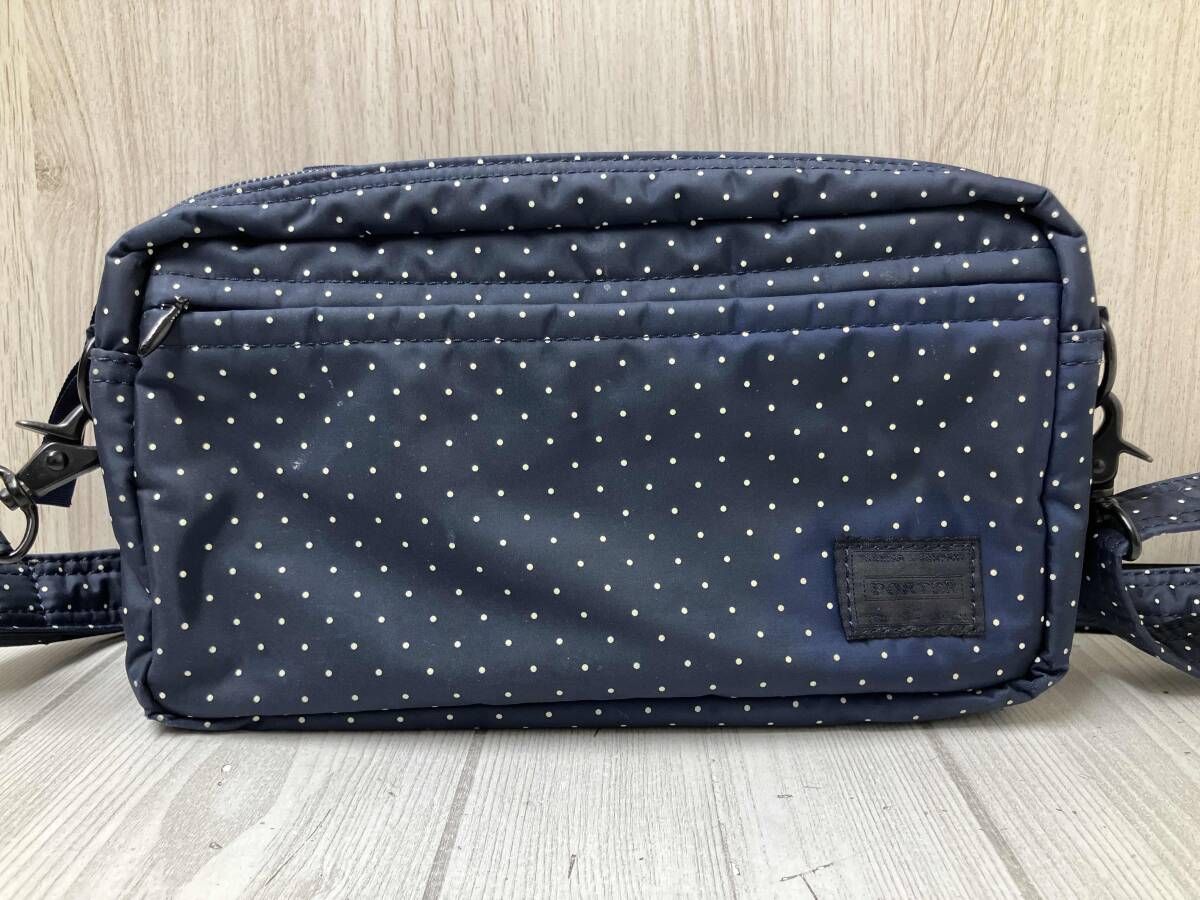 PORTER ポーター MASTERNAVY by HEADPORTER ドット柄 ショルダーバッグ ネイビー