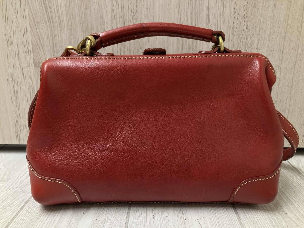 PORCO ROSSO ポルコロッソ 口枠 ショルダーバッグ 本革 がま口 レッド 
