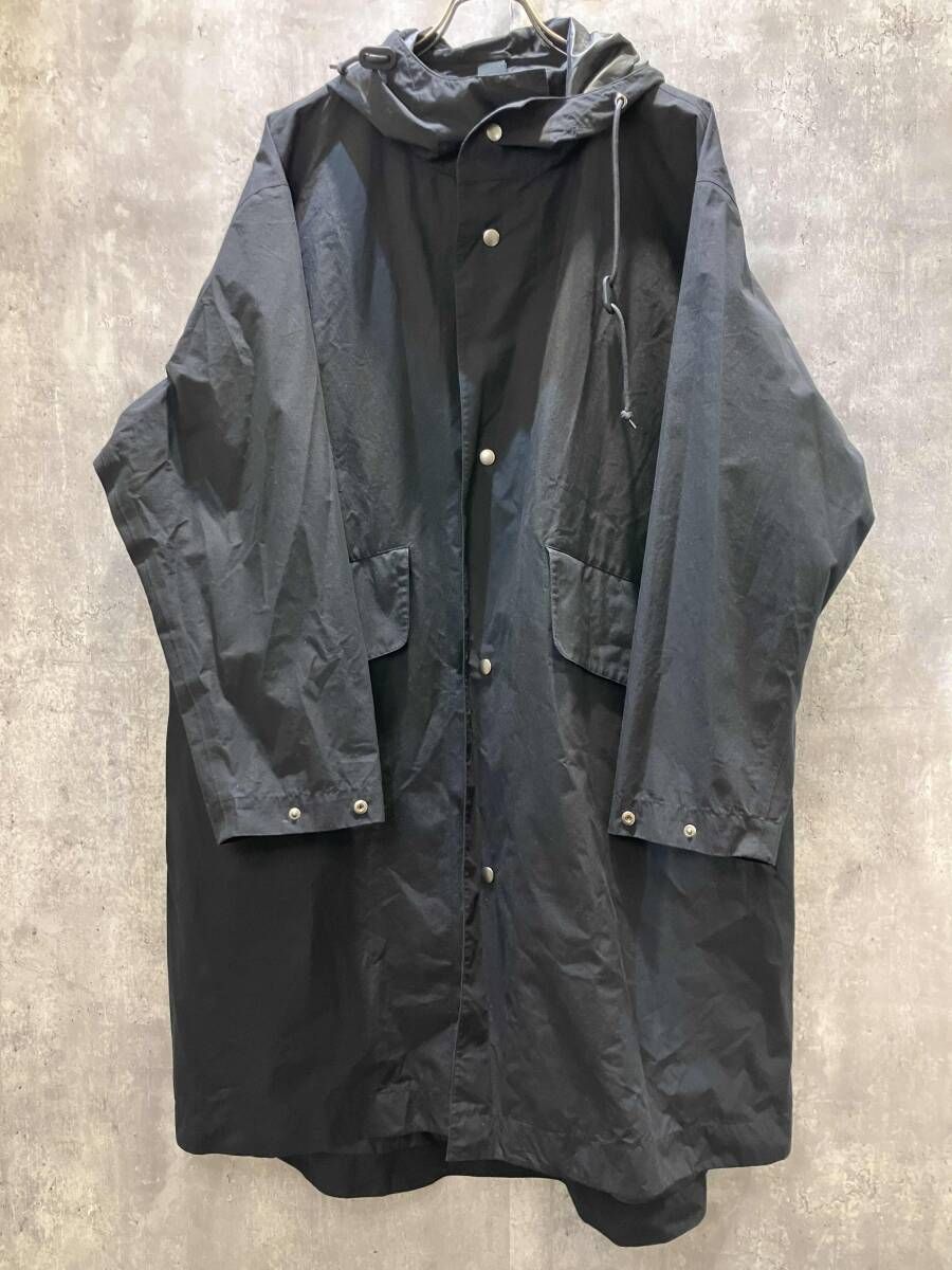 23AW MHL. ステンカラーコート size L ブラック マーガレットハウエル