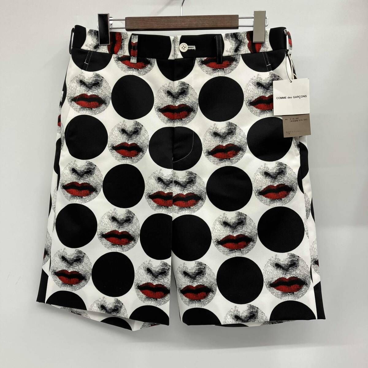 COMME des GARCONS HOMME PLUS／コムデギャルソンオムプラス／ハーフ綿パン/17SS／Piero Fornasetti Shorts／PS-P050／サイズXS