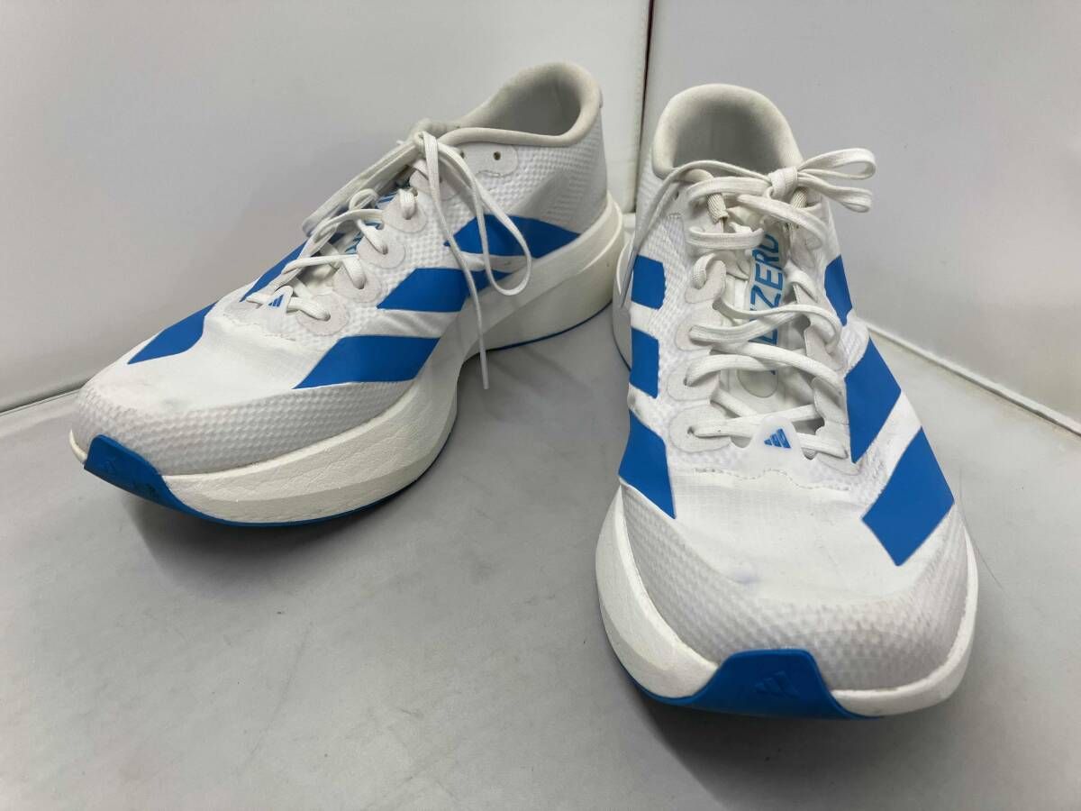ホワイト adidas／KH9854／ADIZERO EVO SL WOVEN アディダス　アディゼロ　メンズ　ランニングシューズ　スニーカー