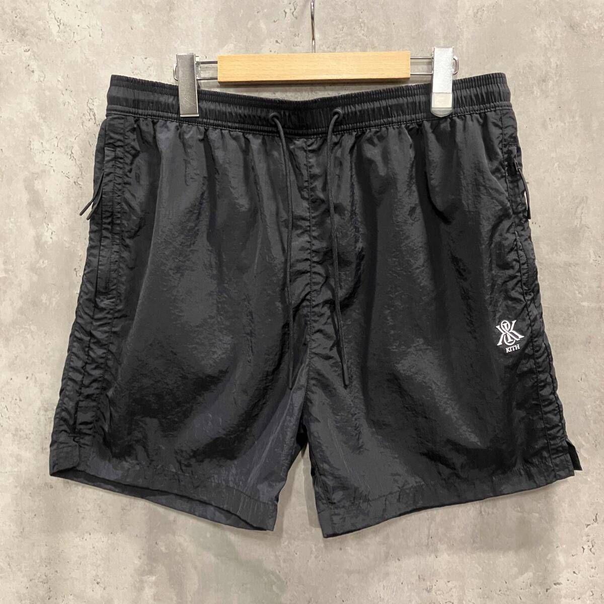 25SS KITH キス GARMENT WASHED NYLON ACTIVE SWIM SHORTS ハーフ