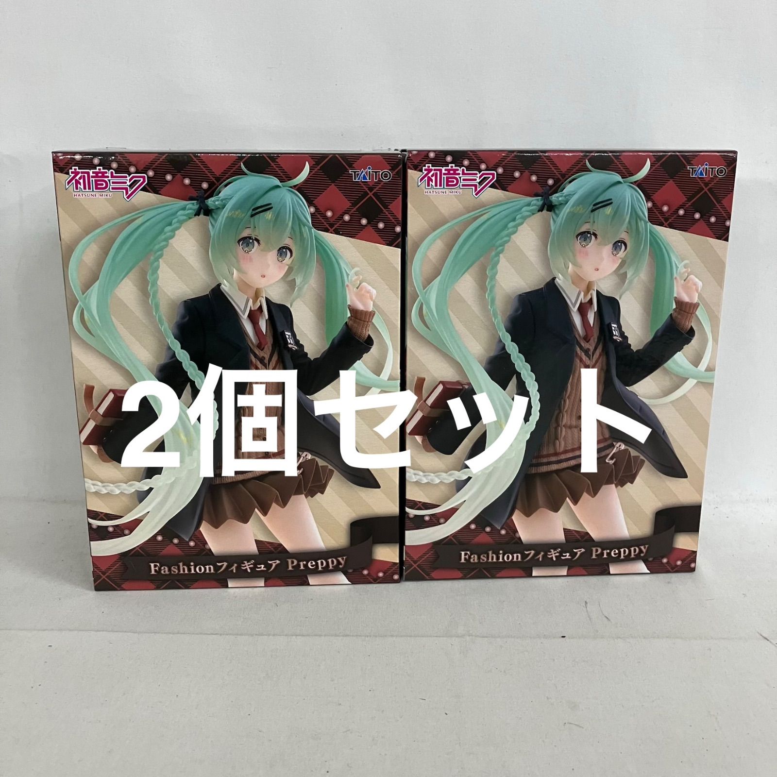 未開封 初音ミク Fashion Preppy フィギュア 2個セット SF5D08 c107