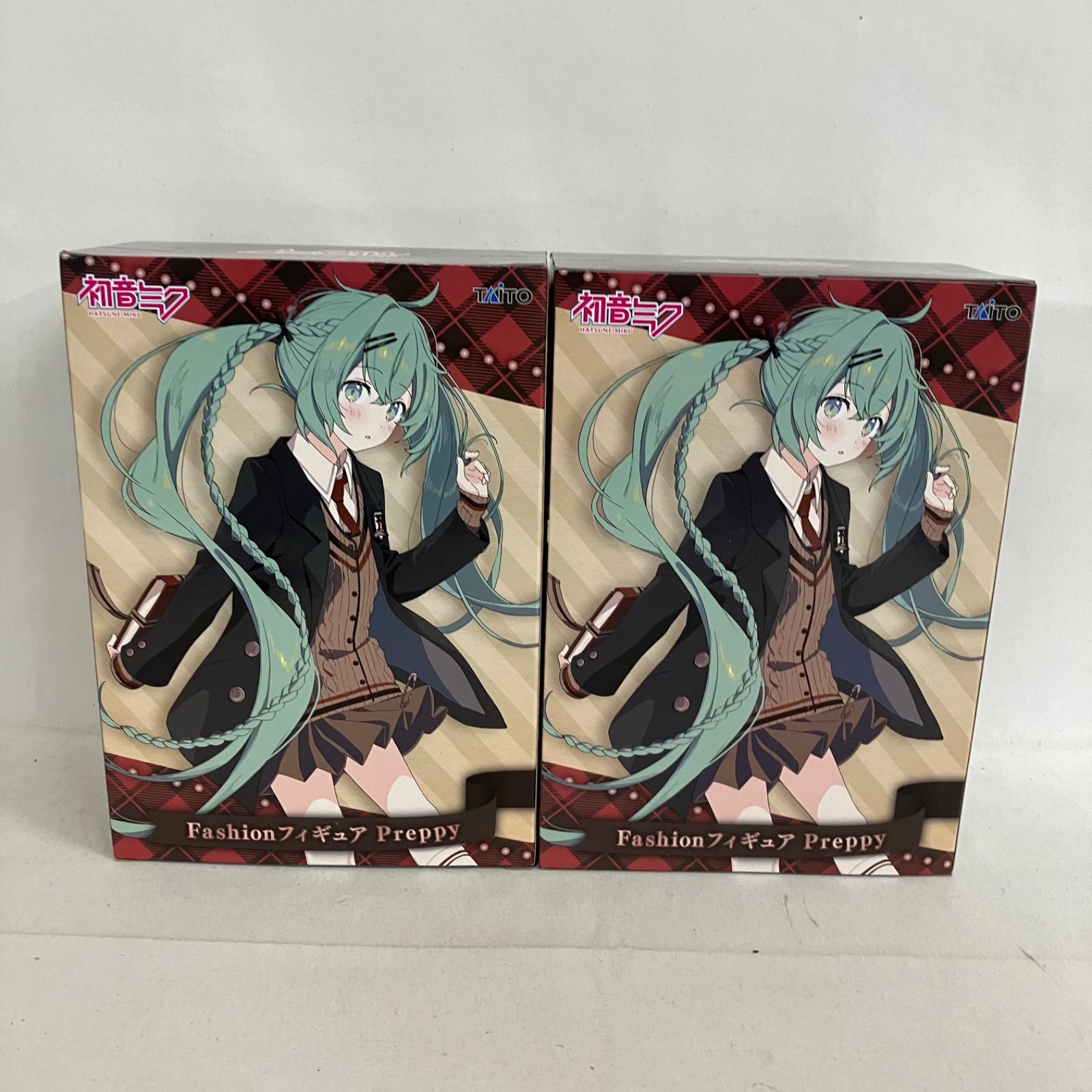未開封 初音ミク Fashion Preppy フィギュア 2個セット SF5D08 c107