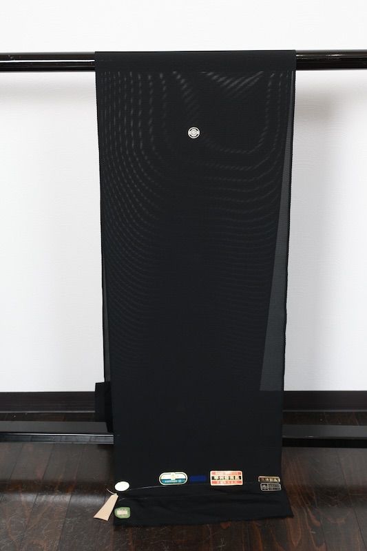 夏喪服反物　新品　呂　五つ紋丸に木瓜　藍下染め　R298