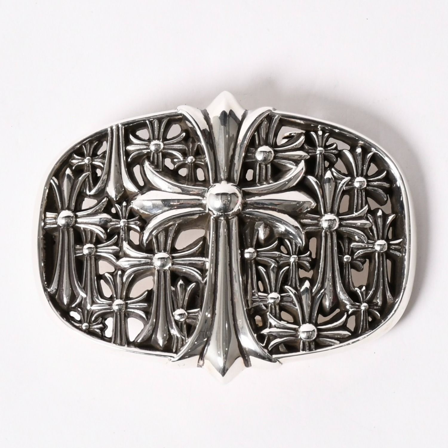 新品同様 CHROME HEARTS クロムハーツ BUCKL CEMETERY 1.5 セメタリークロスバックル 重量約254.1g 2003/.925刻印 シルバー925 中古 4a003057