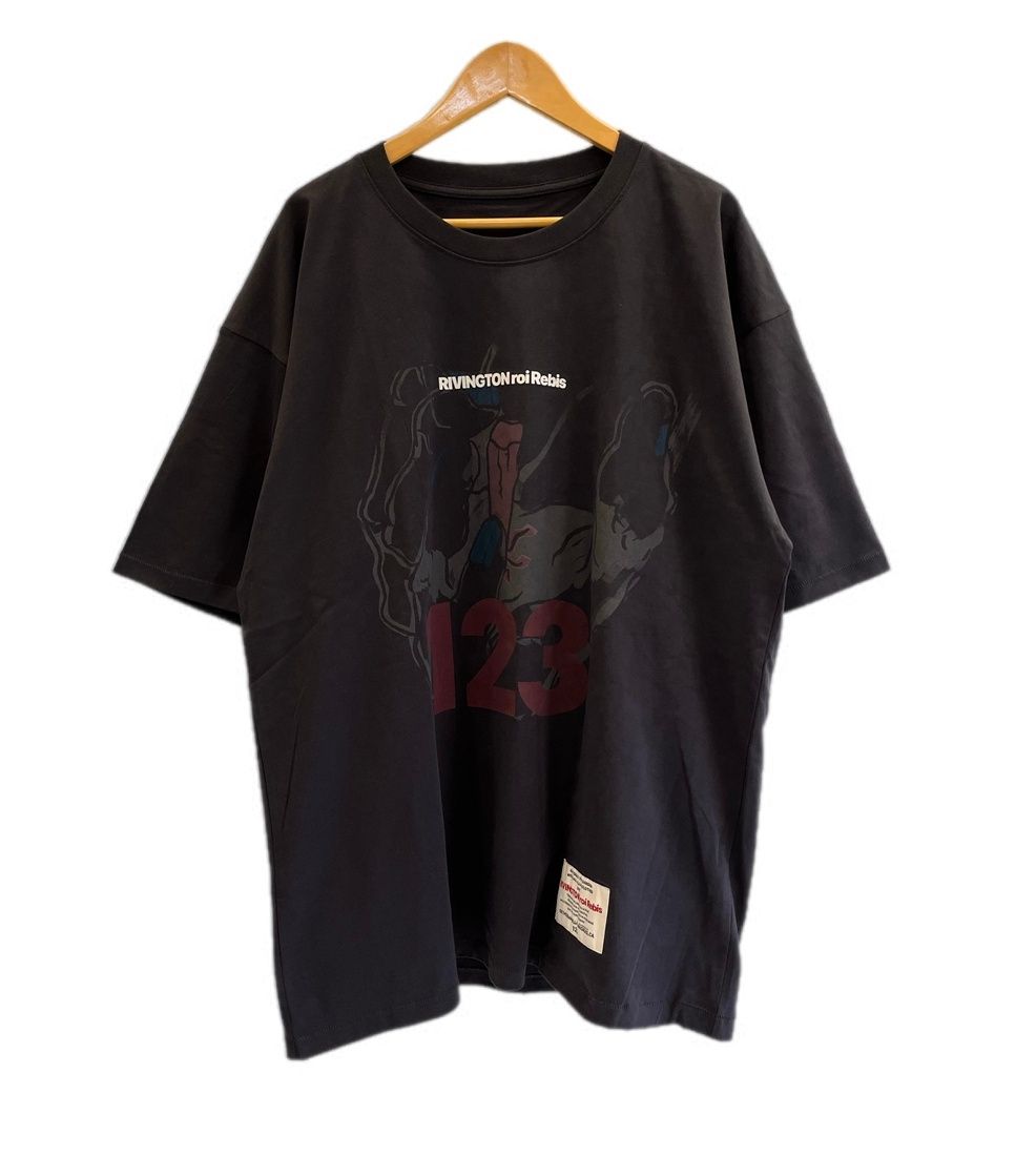 リヴィントンロイレビス RRR123 グラフィックTシャツ 黒 Tシャツ ブラック 101MT-6350