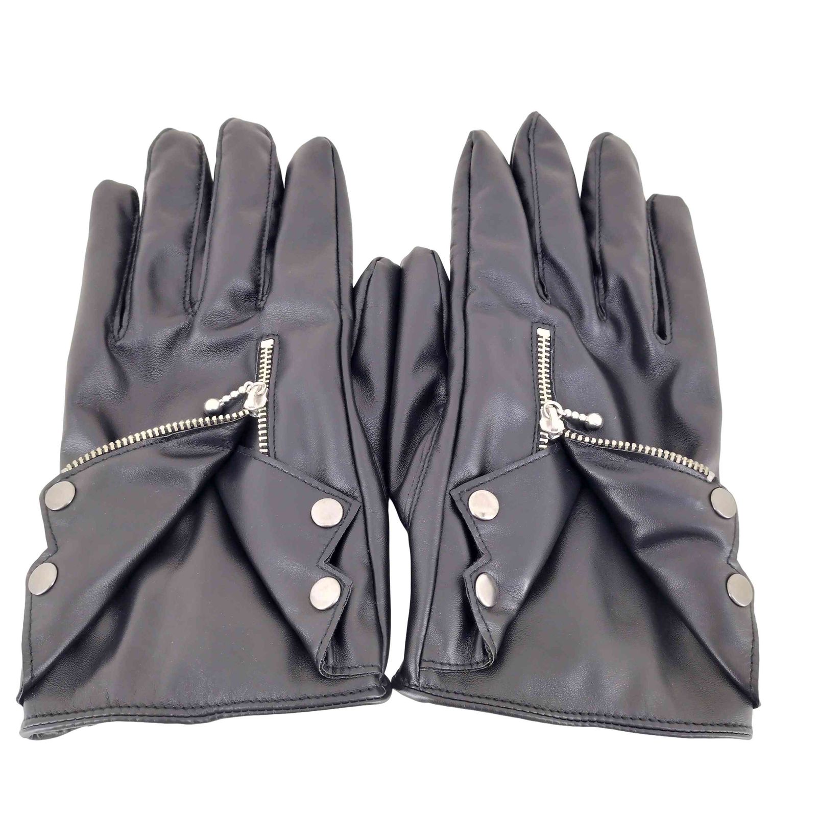 ビームス BEAMS 25AW フェイクレザー ダブル ライダース グローブ メンズ ONE SIZE