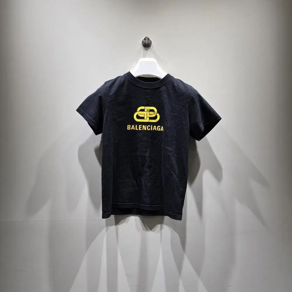 中古/正規品 バレンシアガ BB ロゴ 半袖 Tシャツ ブラック M