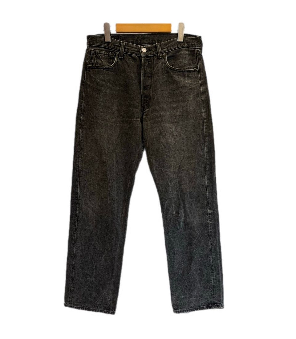 リーバイス Levi's 90s 90's 501 カナダ製 ユーロリーバイス 後染めブラック ヴィンテージ 黒 デニム ブラック W34 L32 101MB-1012